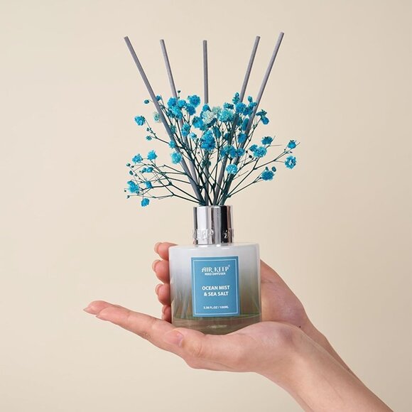 NEW Reed Diffuser Set,3.38 fl oz (100 ml) - Ocean Mist&Sea Salt Oil Diffuser - Picture 4 of 9